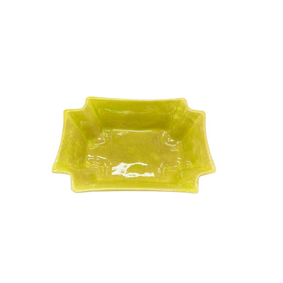 Rectangular Green Dish California Pottery Made in USA